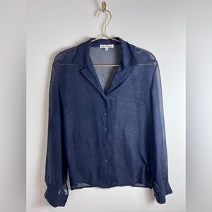 Donna Gray Sheer Button down